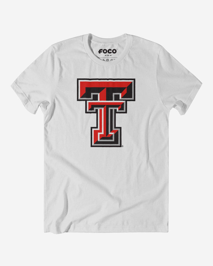Texas Tech Red Raiders Primary Logo T-Shirt FOCO White S - FOCO.com