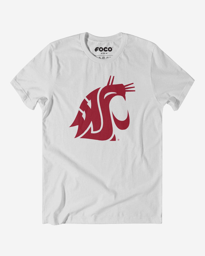 Washington State Cougars Primary Logo T-Shirt FOCO White S - FOCO.com