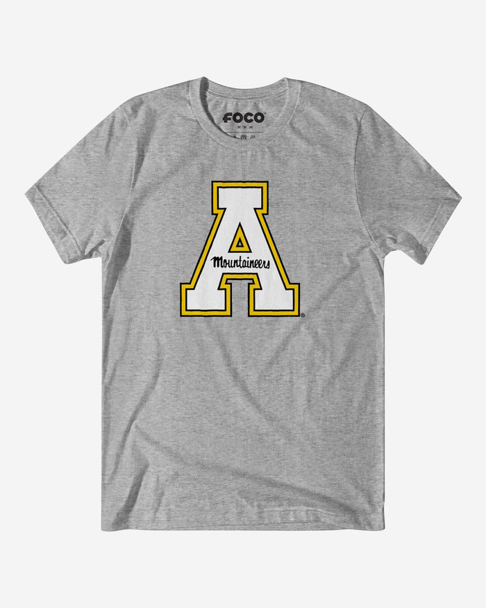 Appalachian State Mountaineers Primary Logo T-Shirt FOCO Athletic Heather S - FOCO.com