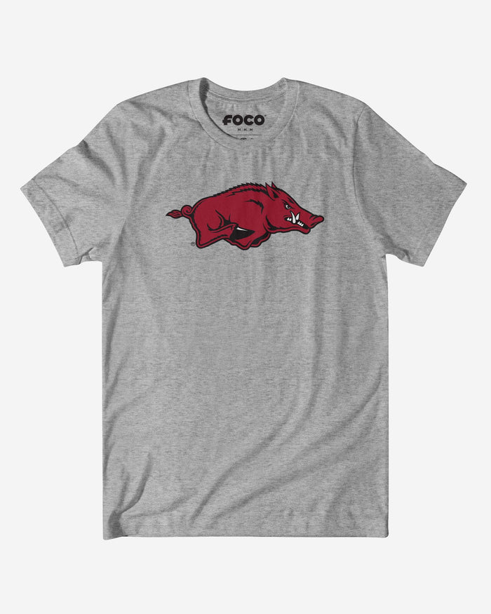 Arkansas Razorbacks Primary Logo T-Shirt FOCO Athletic Heather S - FOCO.com
