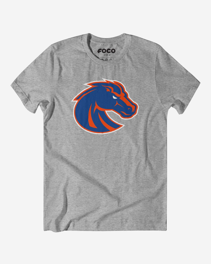 Boise State Broncos Primary Logo T-Shirt FOCO Athletic Heather S - FOCO.com