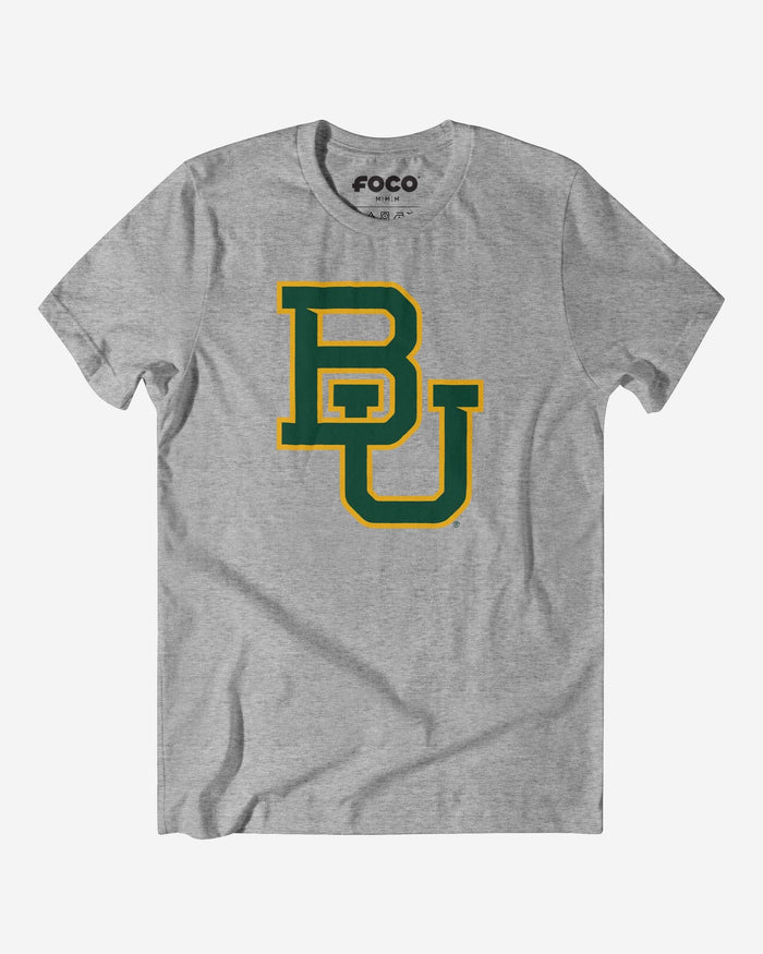Baylor Bears Primary Logo T-Shirt FOCO Athletic Heather S - FOCO.com