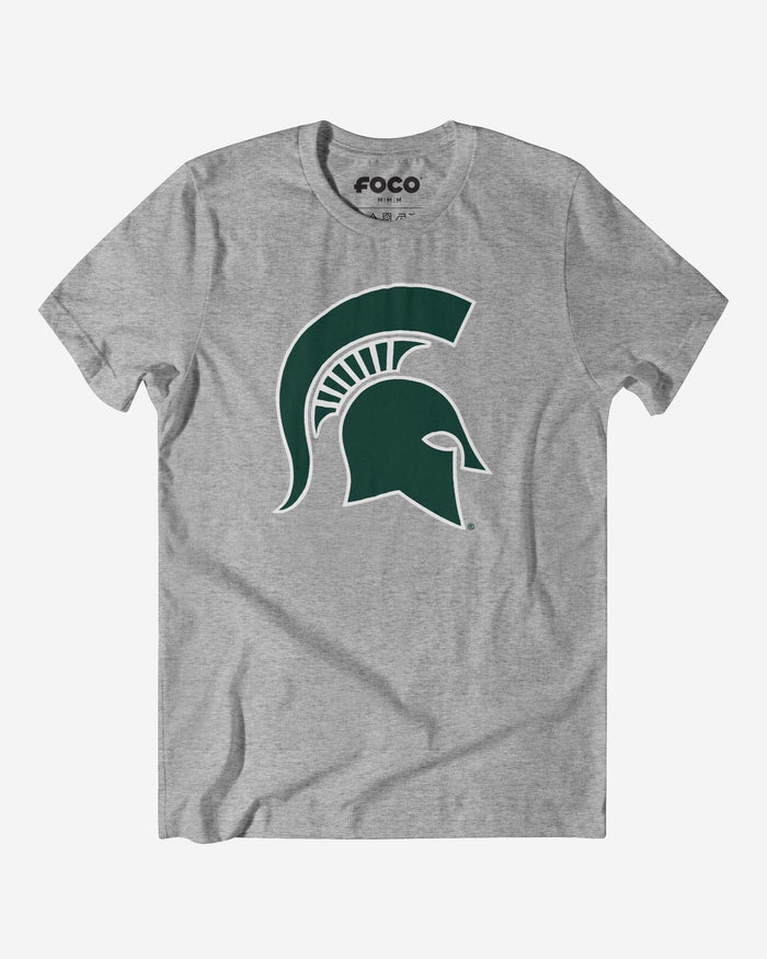 Michigan State Spartans Primary Logo T-Shirt FOCO Athletic Heather S - FOCO.com