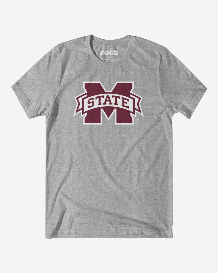 Mississippi State Bulldogs Primary Logo T-Shirt FOCO Athletic Heather S - FOCO.com