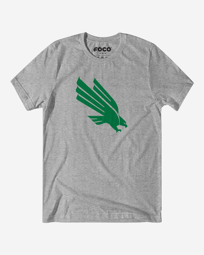 North Texas Mean Green Primary Logo T-Shirt FOCO Athletic Heather S - FOCO.com