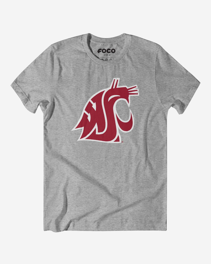 Washington State Cougars Primary Logo T-Shirt FOCO Athletic Heather S - FOCO.com