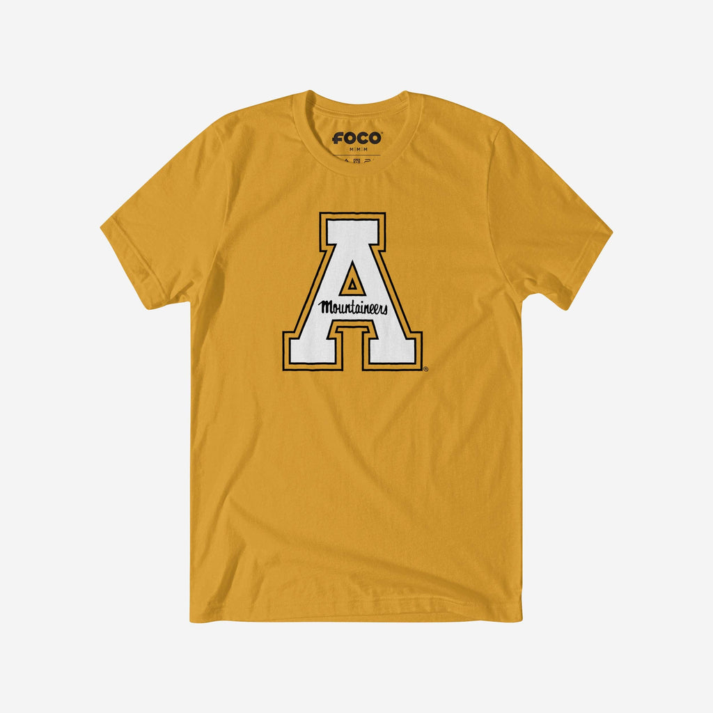 Appalachian State Mountaineers Primary Logo T-Shirt FOCO Maize Yellow S - FOCO.com