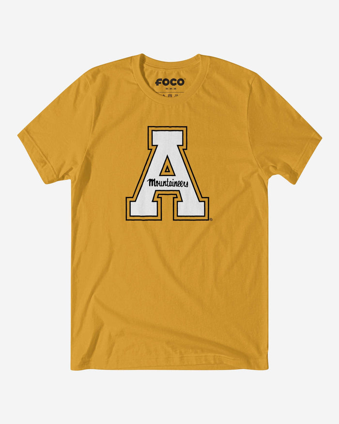 Appalachian State Mountaineers Primary Logo T-Shirt FOCO Maize Yellow S - FOCO.com