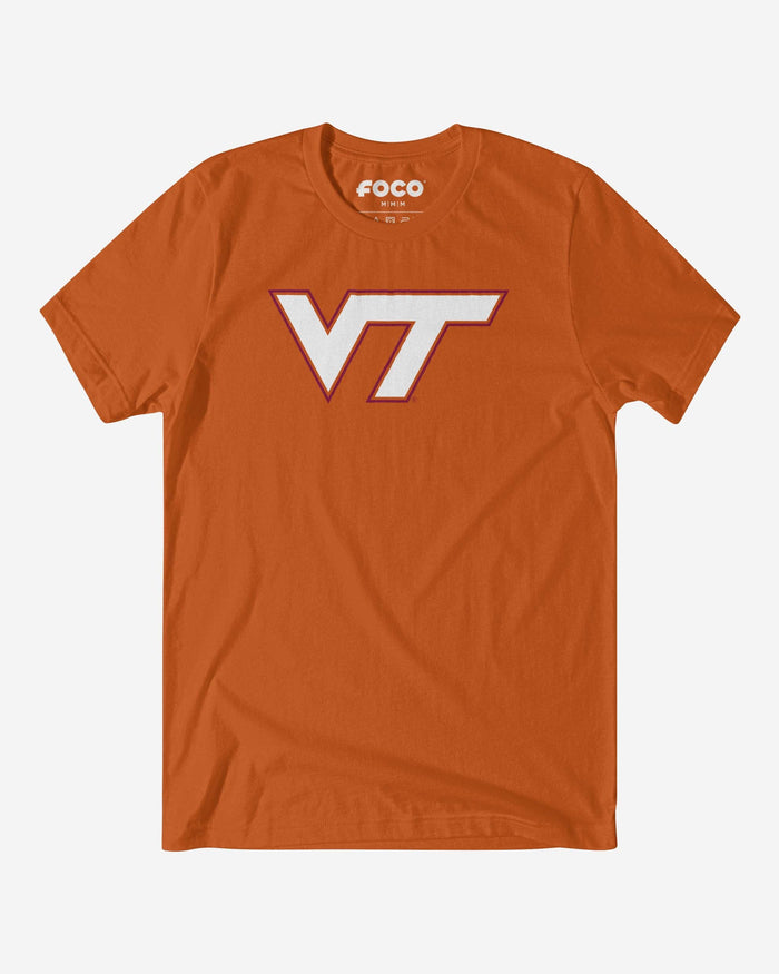 Virginia Tech Hokies Primary Logo T-Shirt FOCO Burnt Orange S - FOCO.com