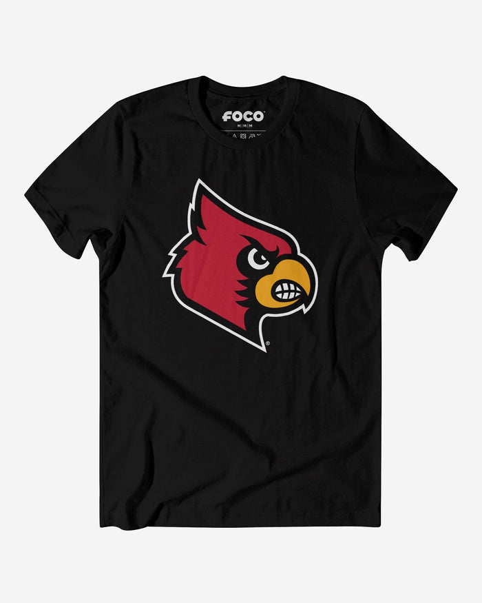Louisville Cardinals Primary Logo T-Shirt FOCO Black S - FOCO.com