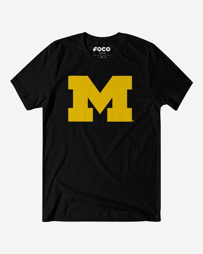 Michigan Wolverines Primary Logo T-Shirt FOCO Black S - FOCO.com