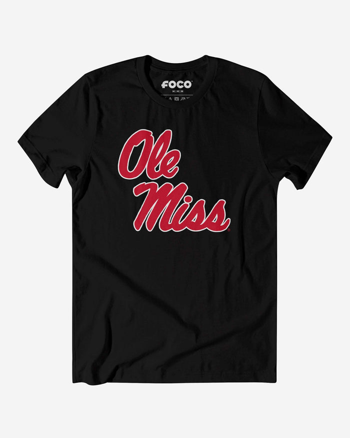 Ole Miss Rebels Primary Logo T-Shirt FOCO Black S - FOCO.com