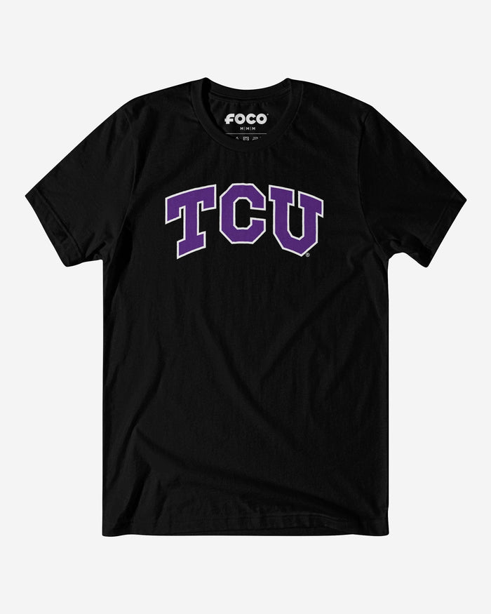 TCU Horned Frogs Primary Logo T-Shirt FOCO Black S - FOCO.com