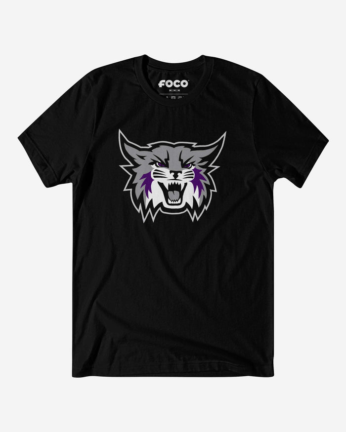 Weber State Wildcats Primary Logo T-Shirt FOCO Black S - FOCO.com