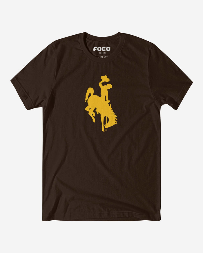 Wyoming Cowboys Primary Logo T-Shirt FOCO Brown S - FOCO.com