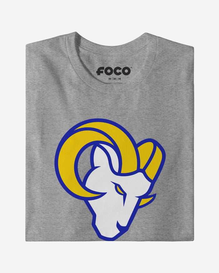 Los Angeles Rams Primary Logo T-Shirt FOCO White S - FOCO.com