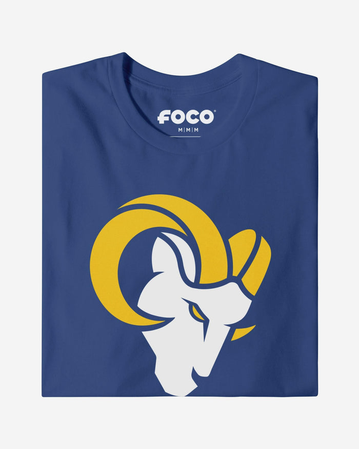 Los Angeles Rams Primary Logo T-Shirt FOCO White S - FOCO.com
