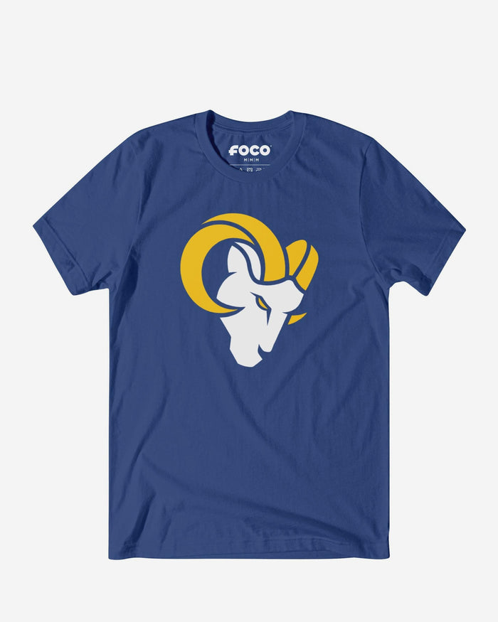 Los Angeles Rams Primary Logo T-Shirt FOCO True Royal S - FOCO.com