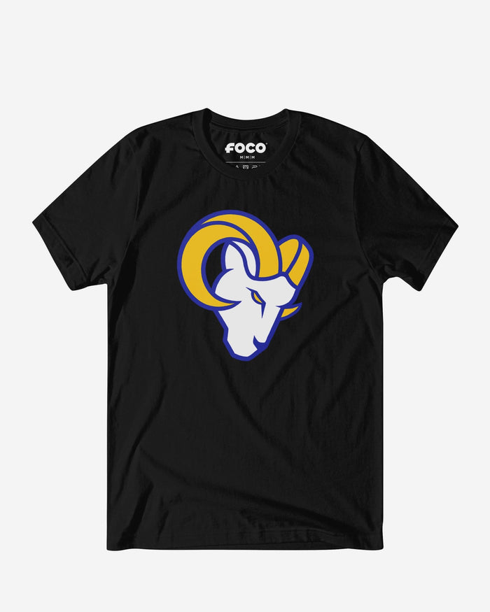 Los Angeles Rams Primary Logo T-Shirt FOCO Black S - FOCO.com