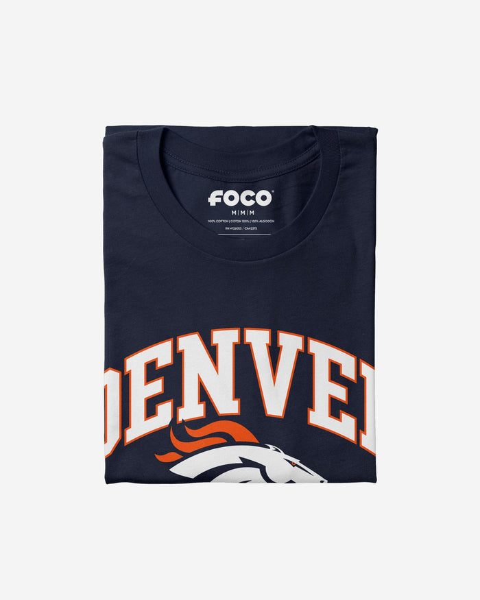 Denver Broncos Arched Wordmark T-Shirt FOCO - FOCO.com