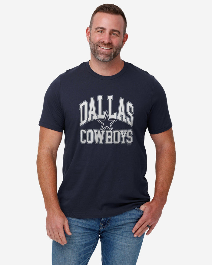 Dallas Cowboys Arched Wordmark T-Shirt FOCO - FOCO.com