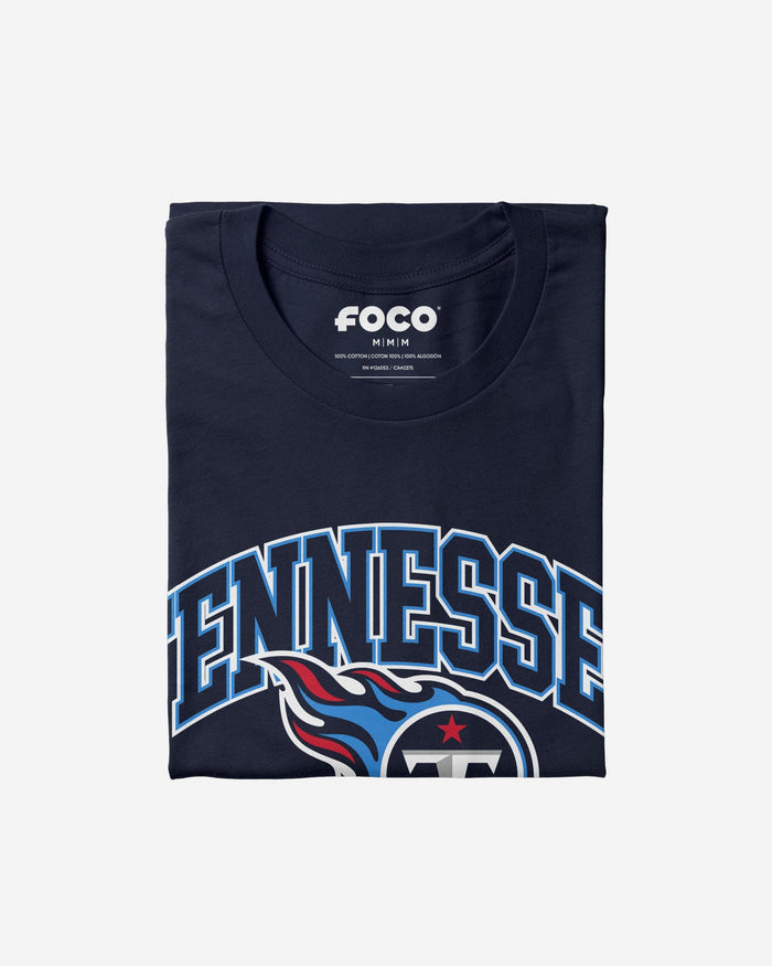 Tennessee Titans Arched Wordmark T-Shirt FOCO - FOCO.com