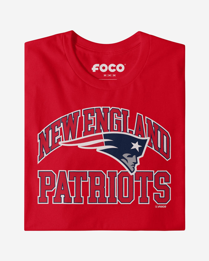 New England Patriots Arched Wordmark T-Shirt FOCO - FOCO.com
