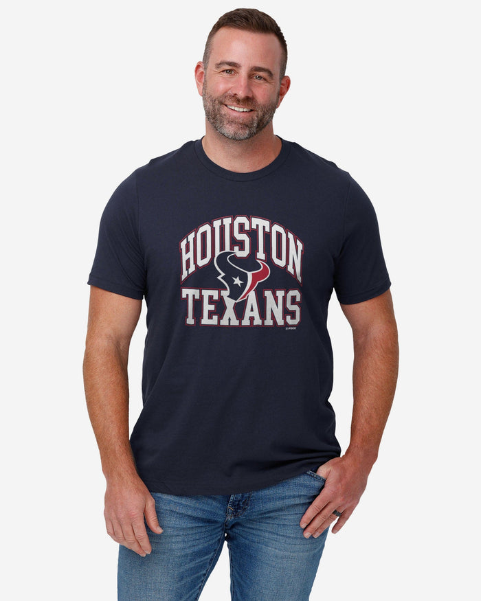 Houston Texans Arched Wordmark T-Shirt FOCO - FOCO.com