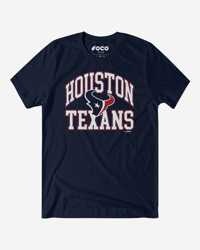 Houston Texans Arched Wordmark T-Shirt FOCO S - FOCO.com