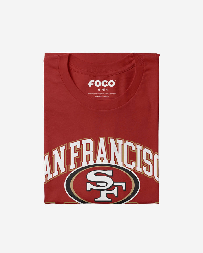 San Francisco 49ers Arched Wordmark T-Shirt FOCO - FOCO.com