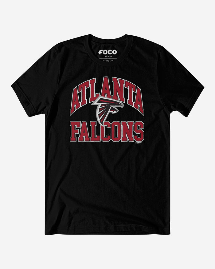 Atlanta Falcons Arched Wordmark T-Shirt FOCO S - FOCO.com