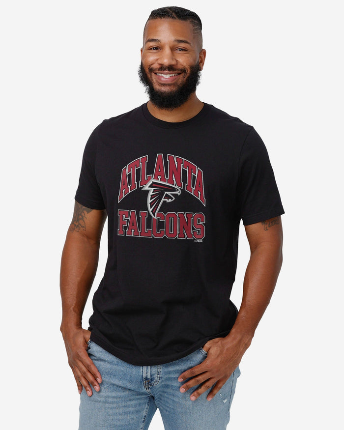 Atlanta Falcons Arched Wordmark T-Shirt FOCO - FOCO.com