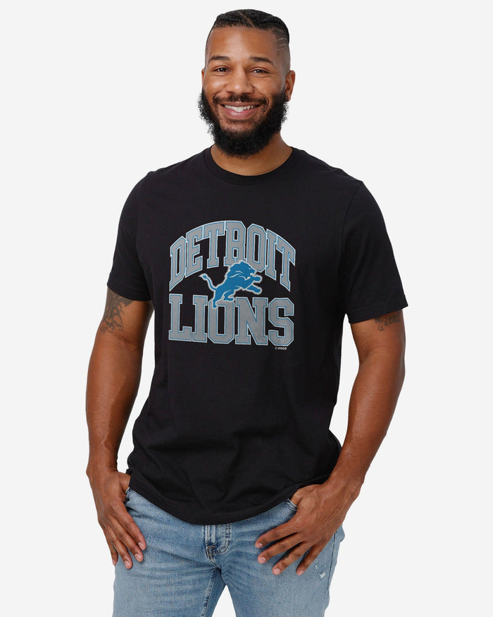 Detroit Lions Arched Wordmark T-Shirt FOCO - FOCO.com
