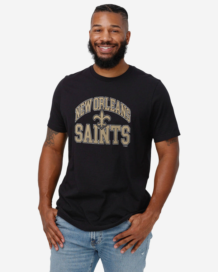 New Orleans Saints Arched Wordmark T-Shirt FOCO - FOCO.com