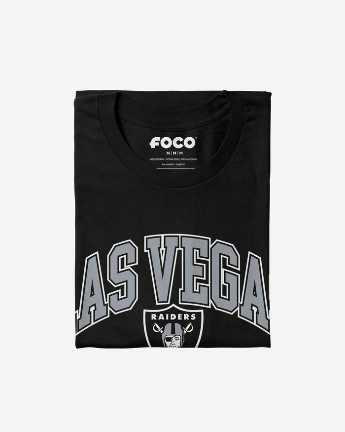 Las Vegas Raiders Arched Wordmark T-Shirt FOCO - FOCO.com