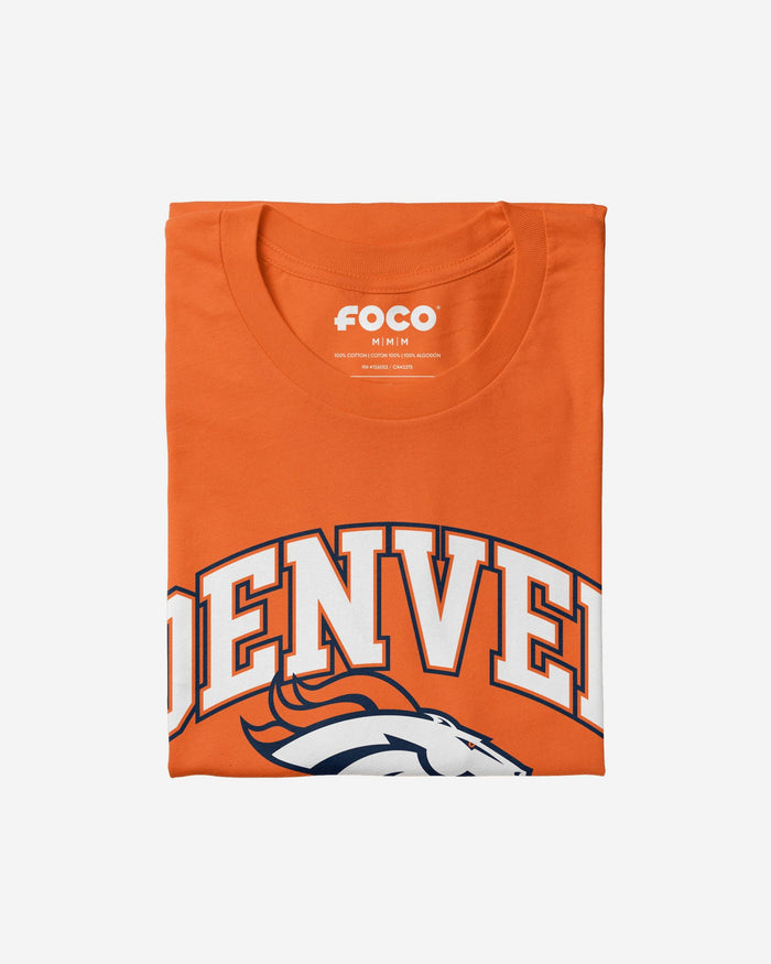 Denver Broncos Arched Wordmark T-Shirt FOCO - FOCO.com
