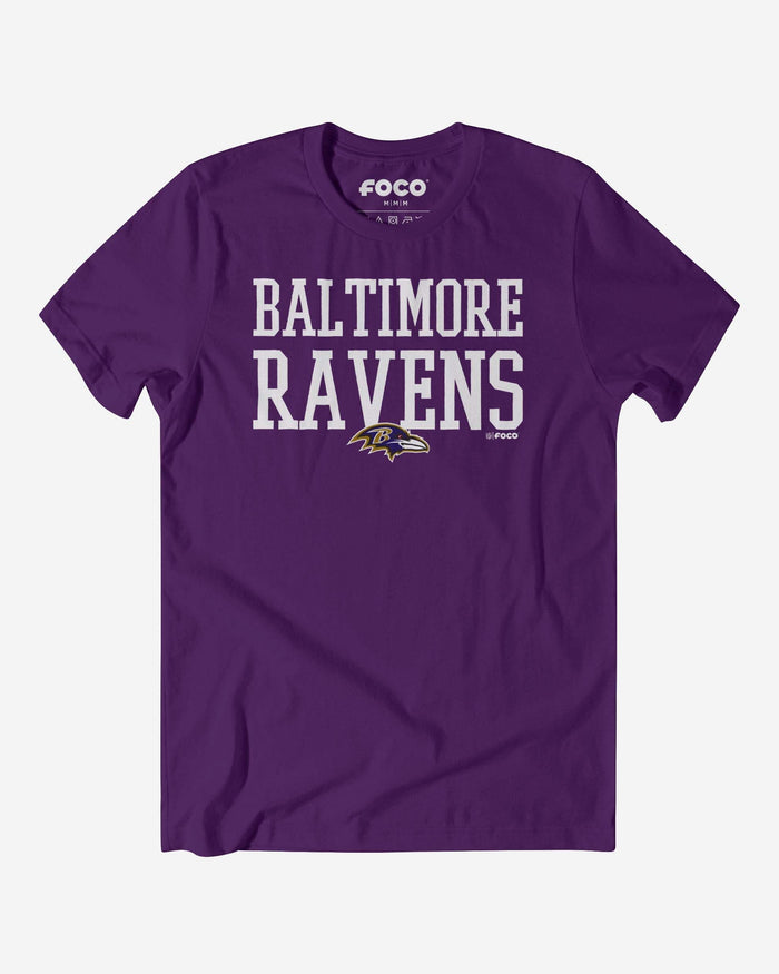 Baltimore Ravens Bold Wordmark T-Shirt FOCO S - FOCO.com