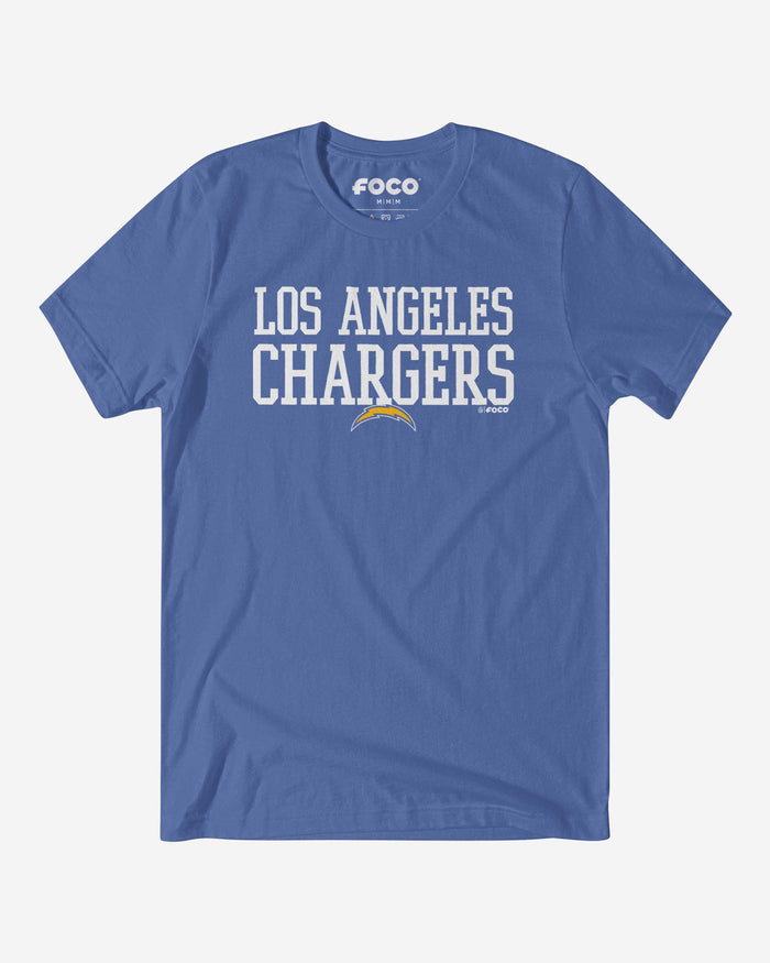 Los Angeles Chargers Bold Wordmark T-Shirt FOCO S - FOCO.com