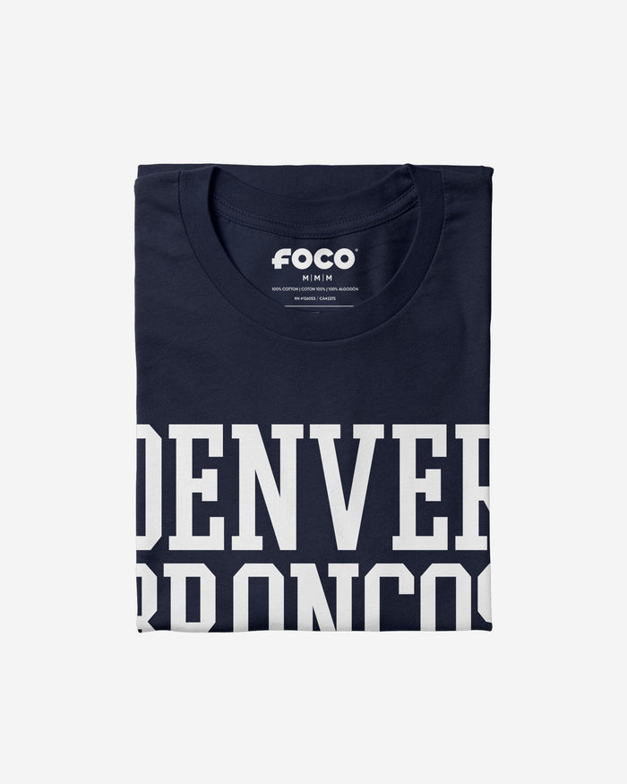 Denver Broncos Bold Wordmark T-Shirt FOCO - FOCO.com