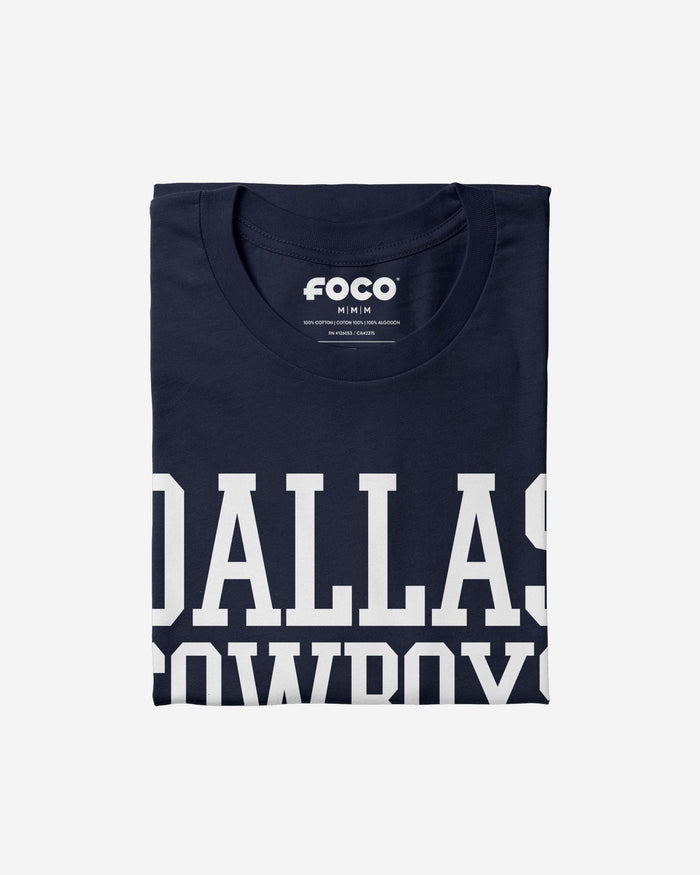Dallas Cowboys Bold Wordmark T-Shirt FOCO - FOCO.com