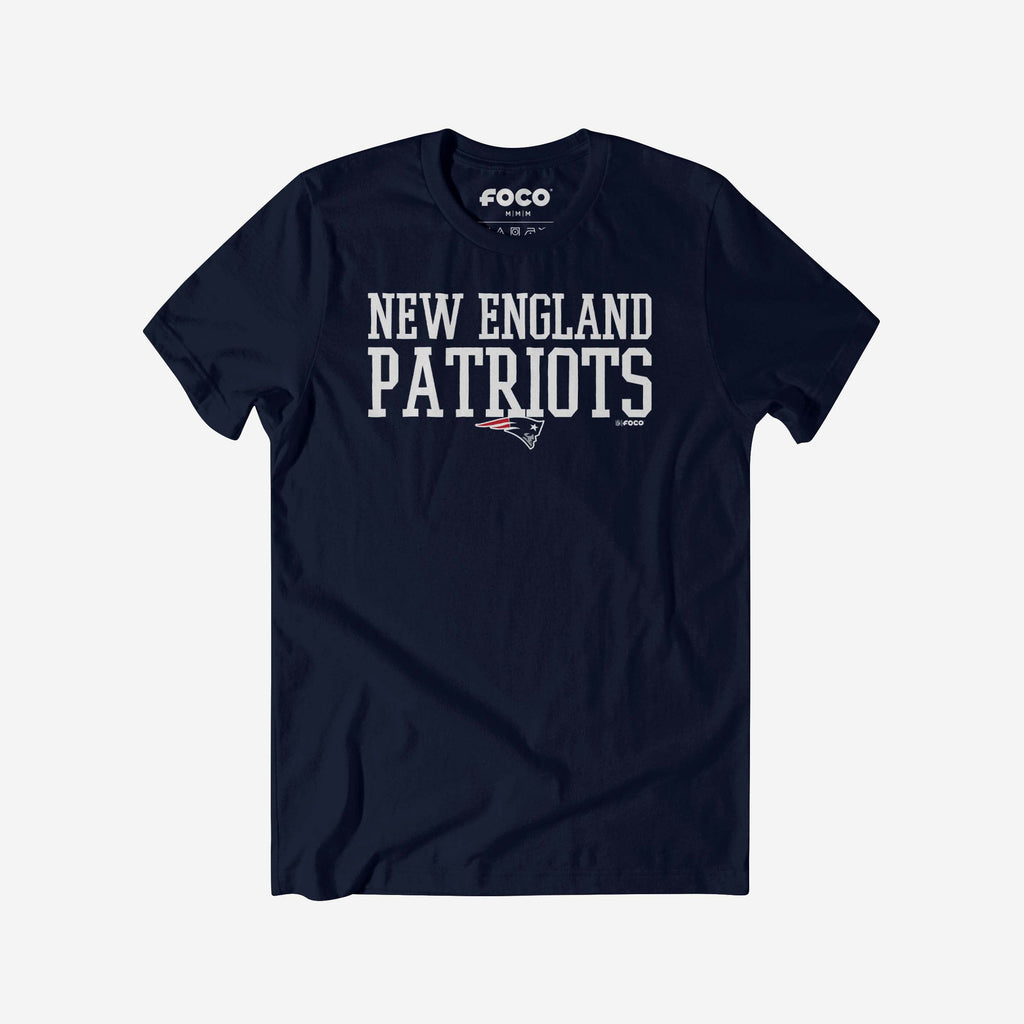 New England Patriots Bold Wordmark T-Shirt FOCO S - FOCO.com