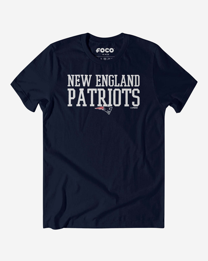 New England Patriots Bold Wordmark T-Shirt FOCO S - FOCO.com