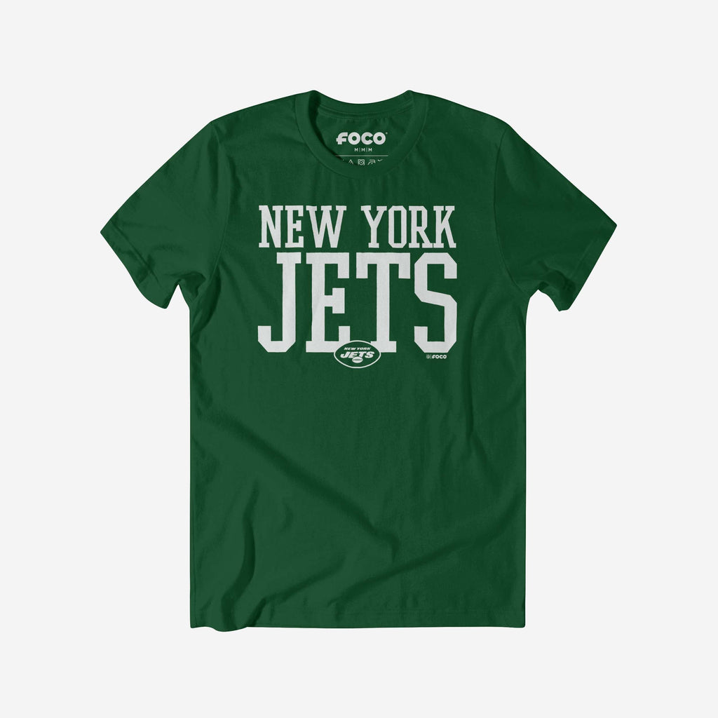 New York Jets Bold Wordmark T-Shirt FOCO S - FOCO.com
