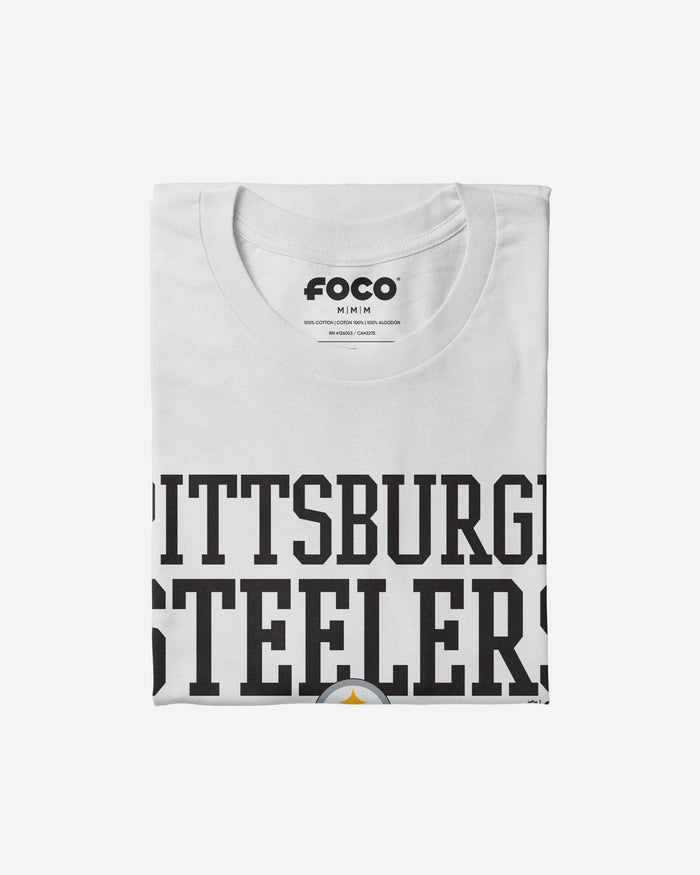 Pittsburgh Steelers Bold Wordmark T-Shirt FOCO - FOCO.com
