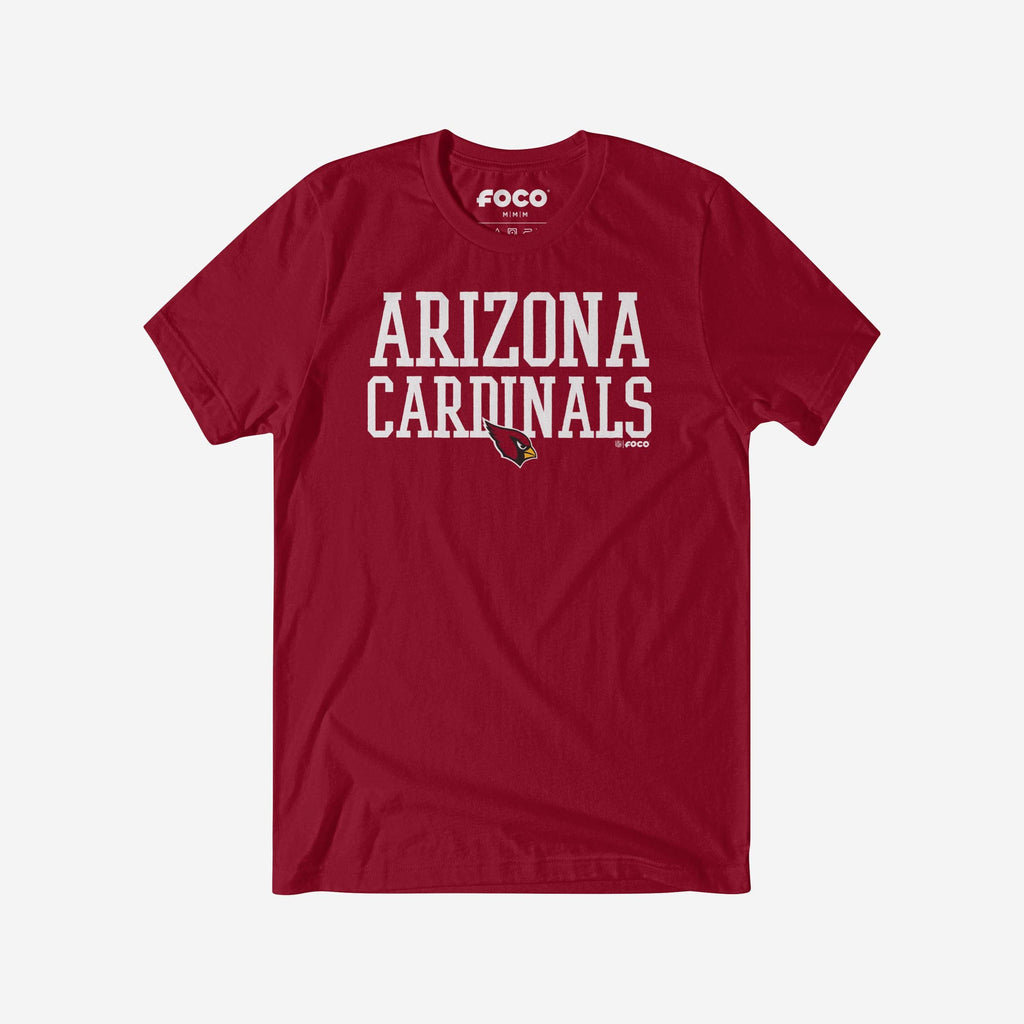 Arizona Cardinals Bold Wordmark T-Shirt FOCO S - FOCO.com