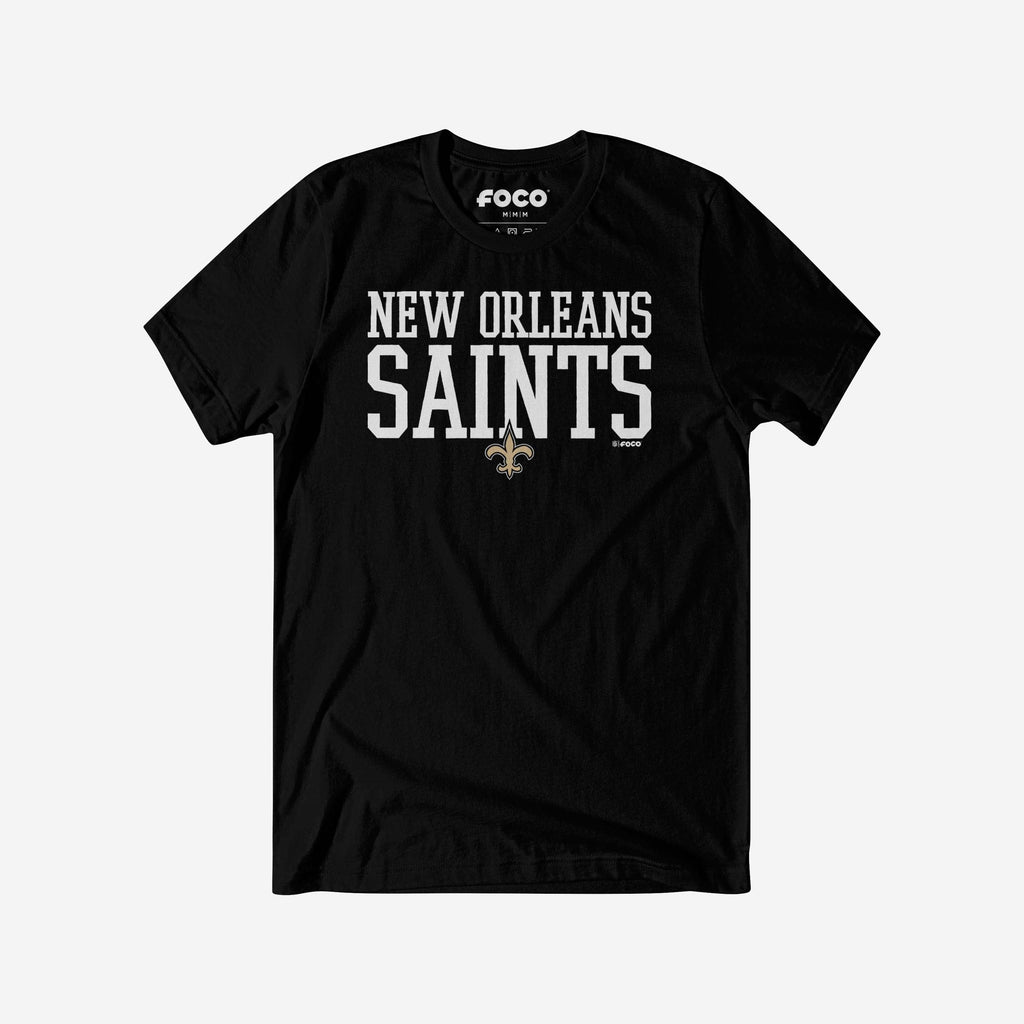 New Orleans Saints Bold Wordmark T-Shirt FOCO S - FOCO.com