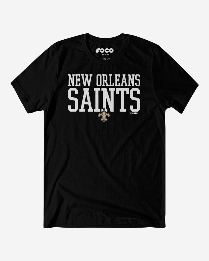 New Orleans Saints Bold Wordmark T-Shirt FOCO S - FOCO.com