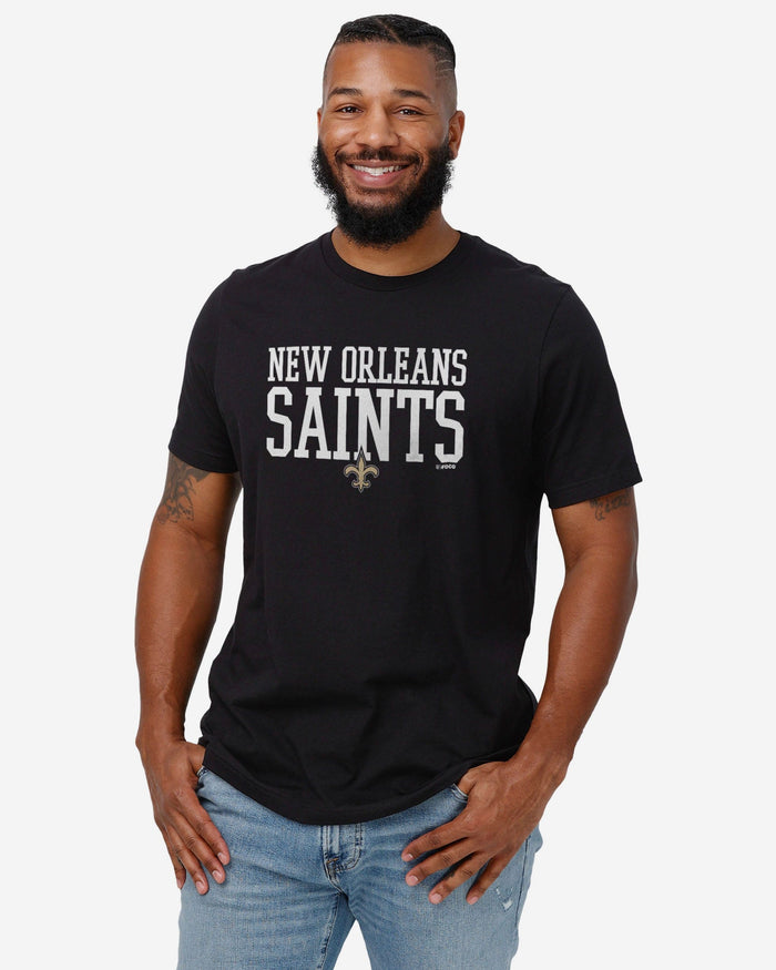 New Orleans Saints Bold Wordmark T-Shirt FOCO - FOCO.com