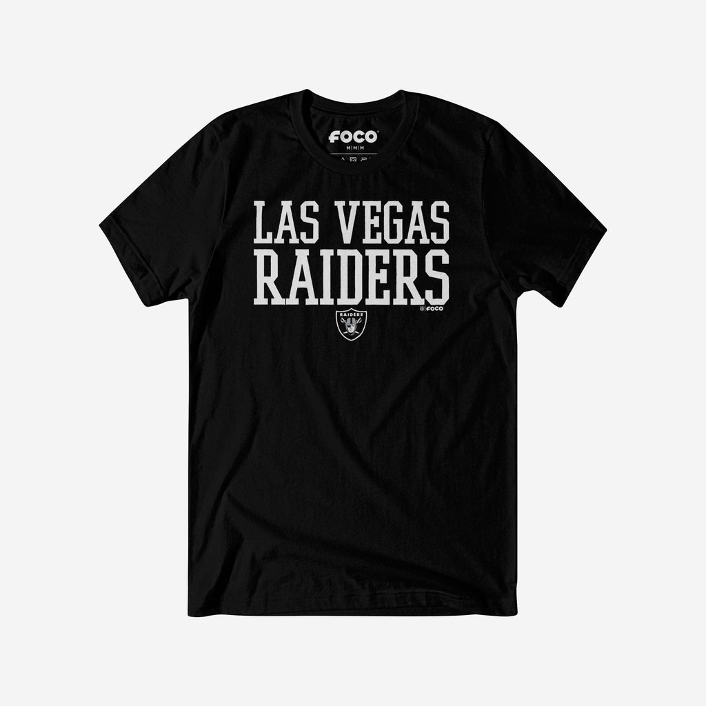 Las Vegas Raiders Bold Wordmark T-Shirt FOCO S - FOCO.com