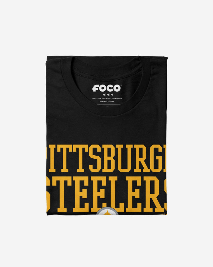 Pittsburgh Steelers Bold Wordmark T-Shirt FOCO - FOCO.com
